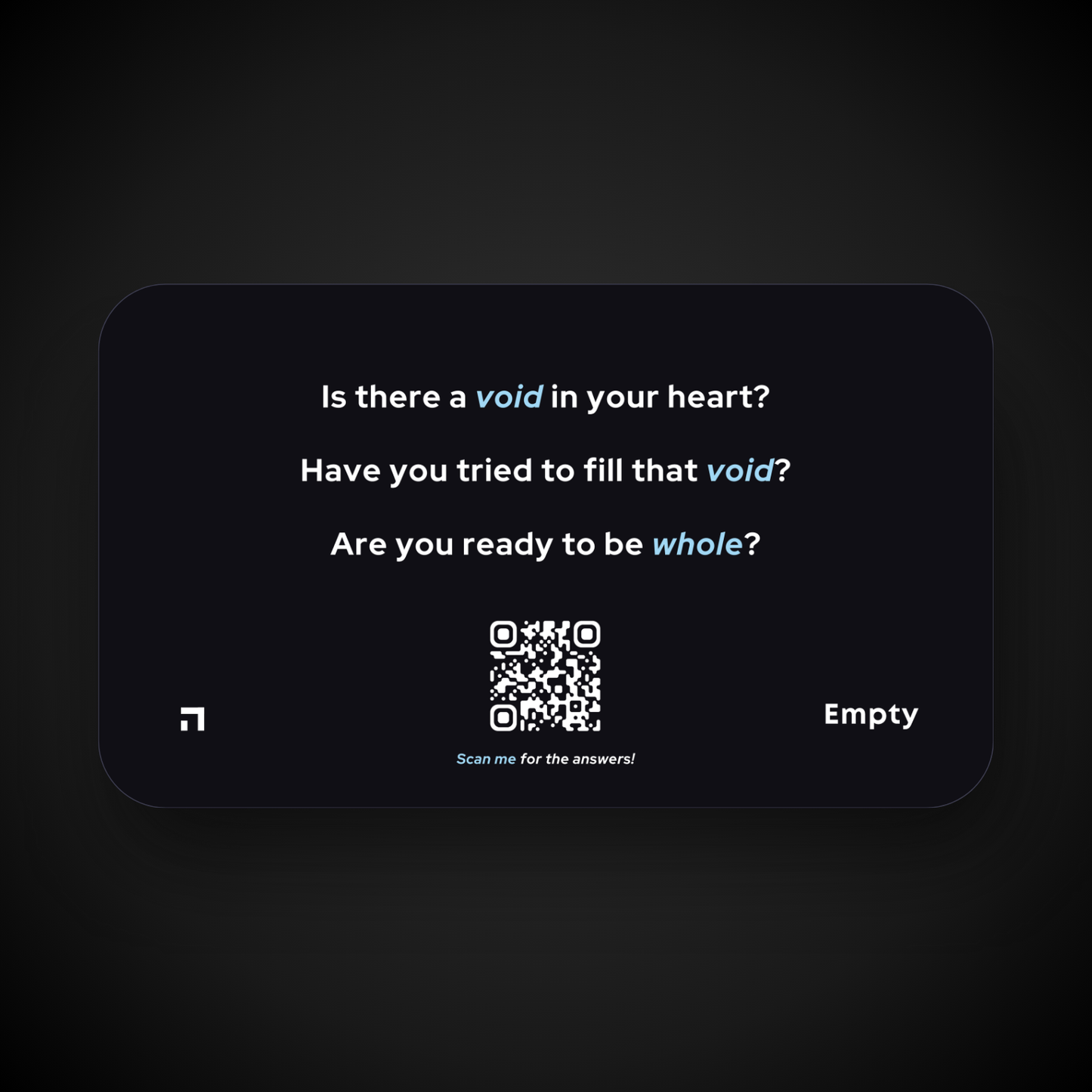 Empty Card (50-Pack)