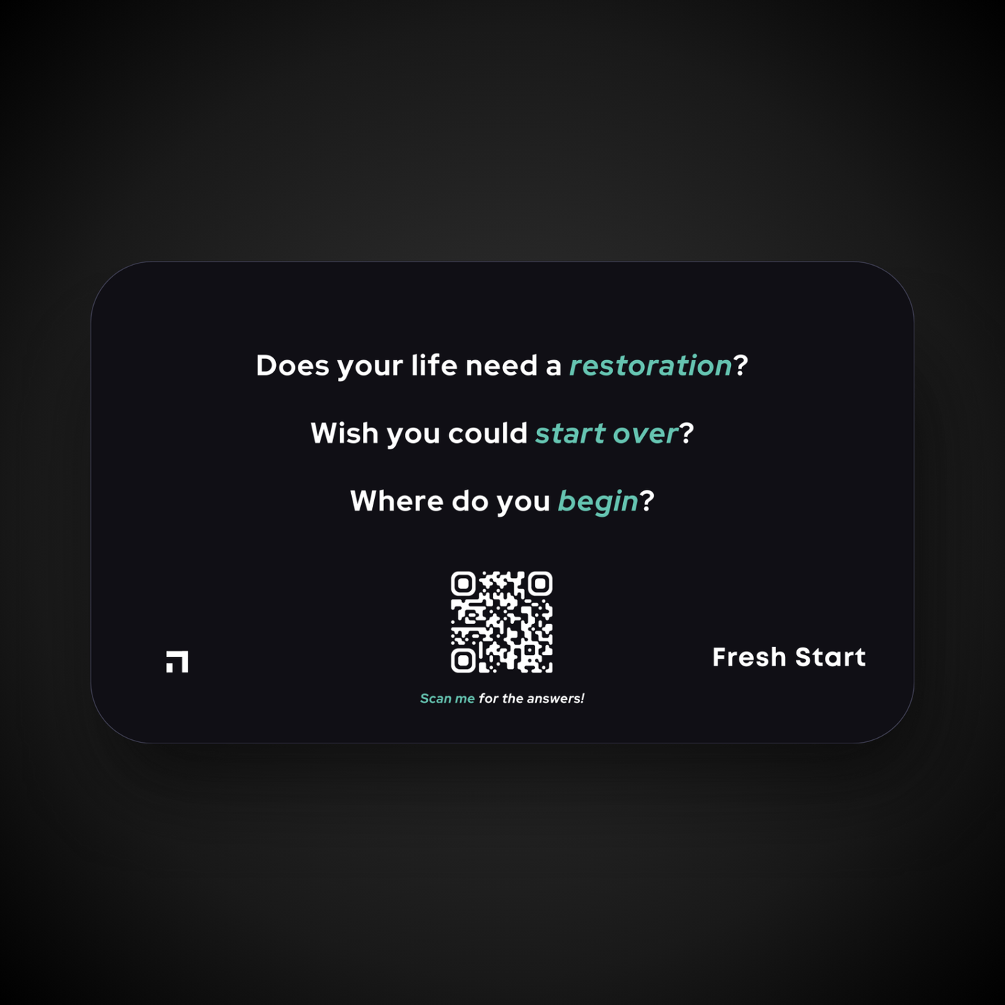 Fresh Start Card (50-Pack)