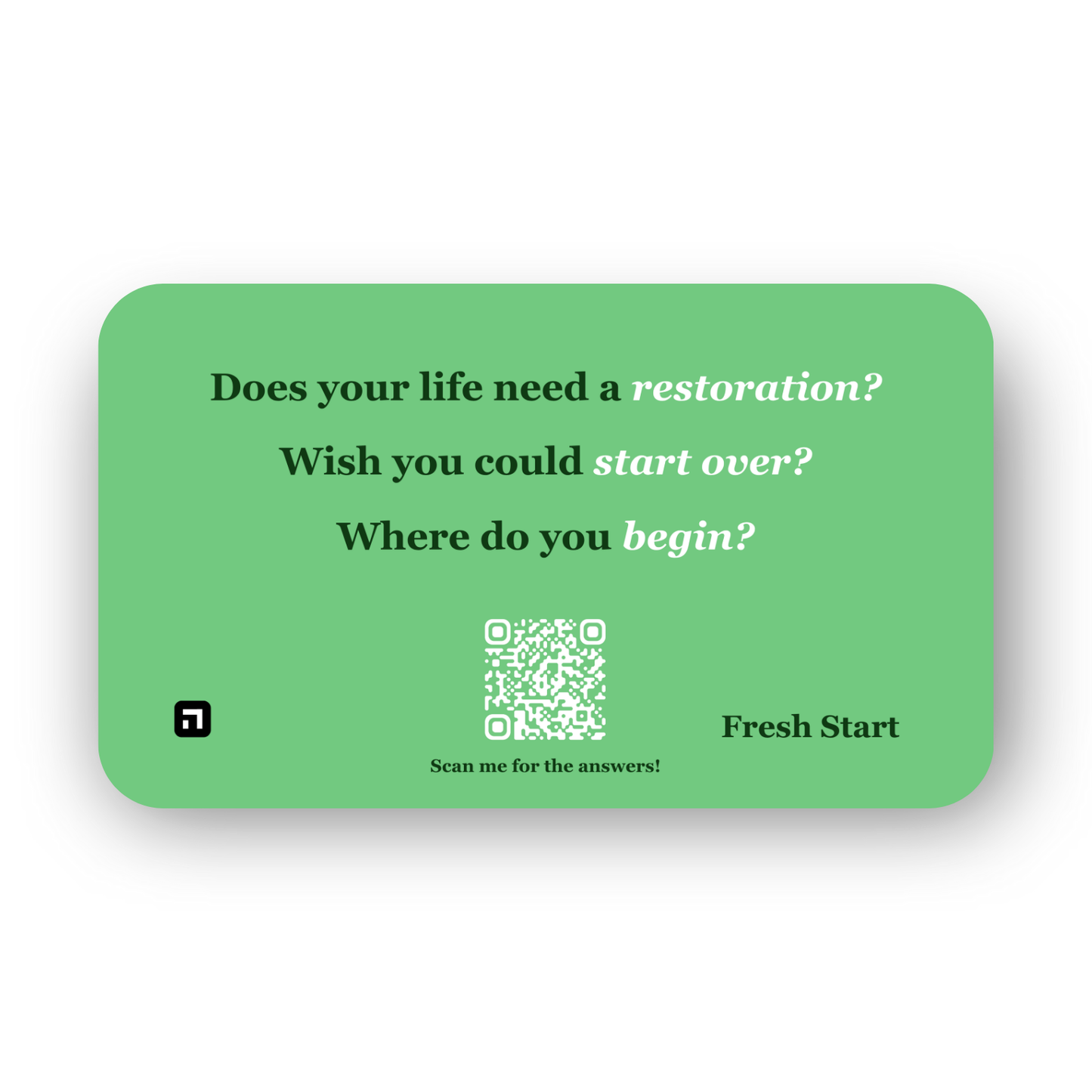 Fresh Start Card (50-Pack)